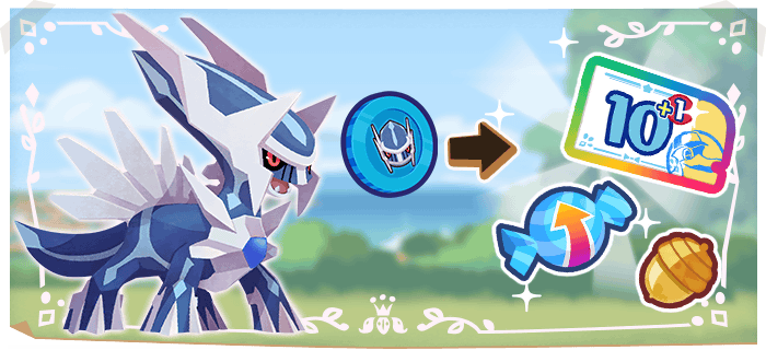 ディアルガ硬貨　(任天堂ポケモン) ディアルガ：ゴールドミラーホロ【Dialga Gold Mirror Holofoil